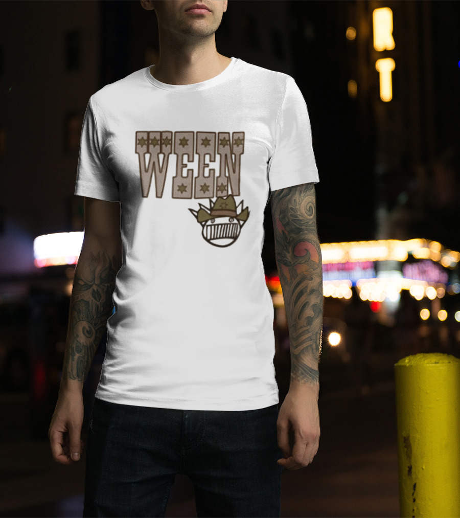 Ween 12 Golden Country Greats Tour Cowboy Hat Stars T-Shirt