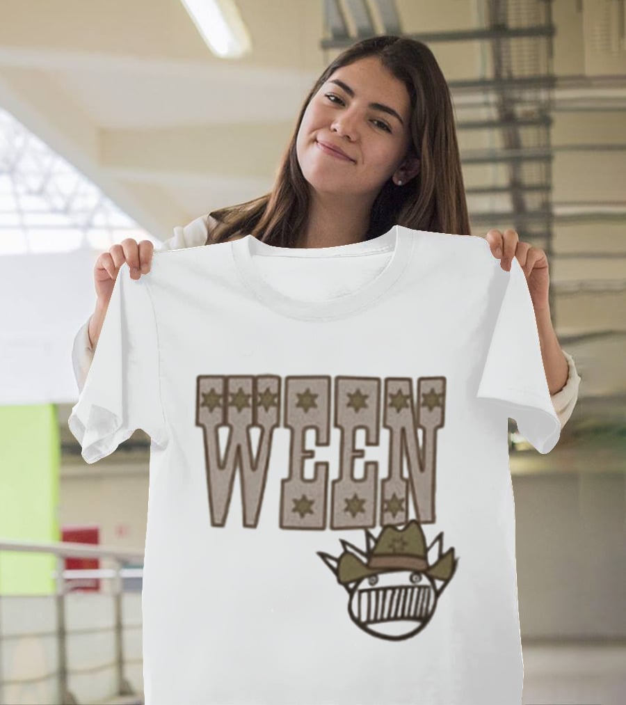 Ween 12 Golden Country Greats Tour Cowboy Hat Stars T-Shirt