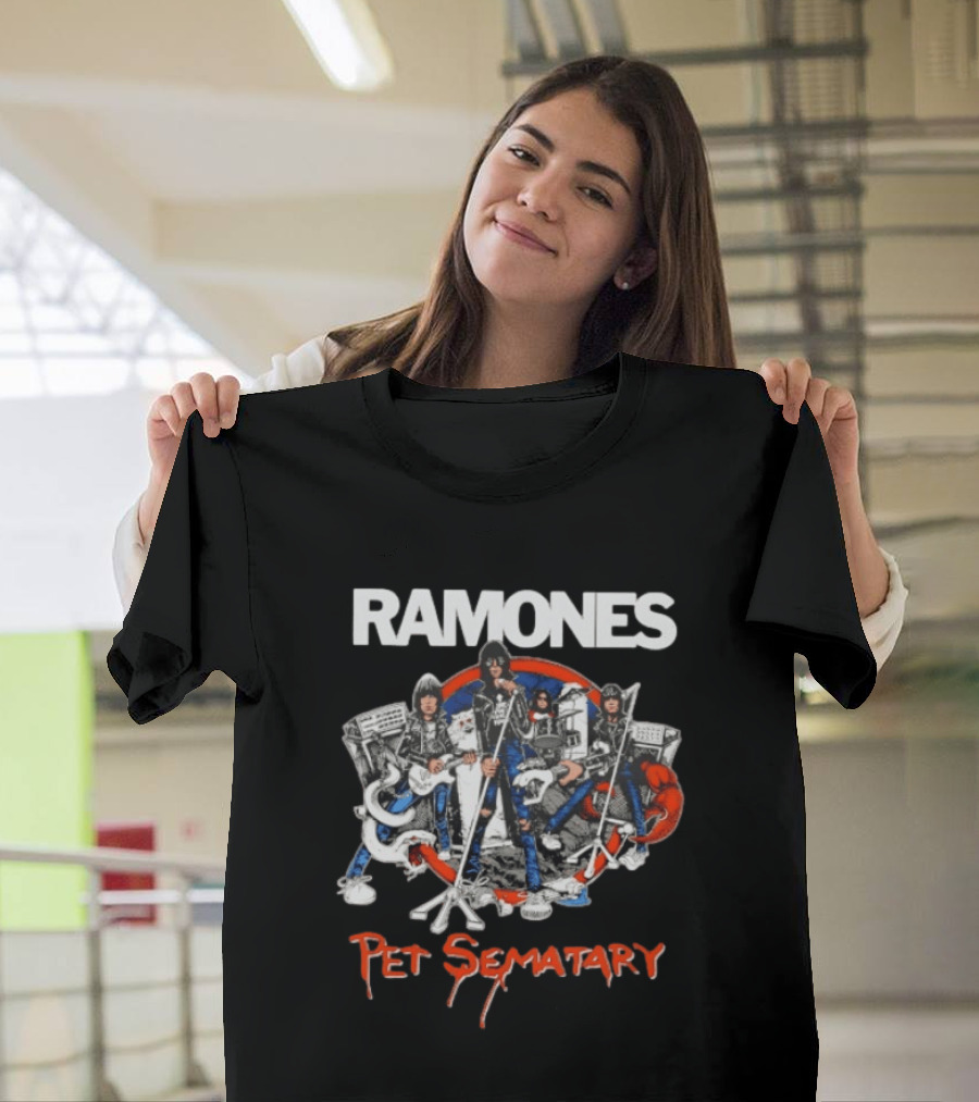 Ramones Pet Sematary Road To Ruin Classic Punk Rock Band T-Shirt