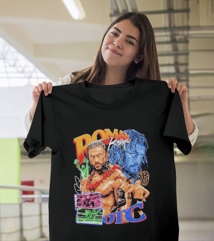 Roman Reigns Tribal Chief OTC Wrestling Champion WWE Acknowledged T-Shirt