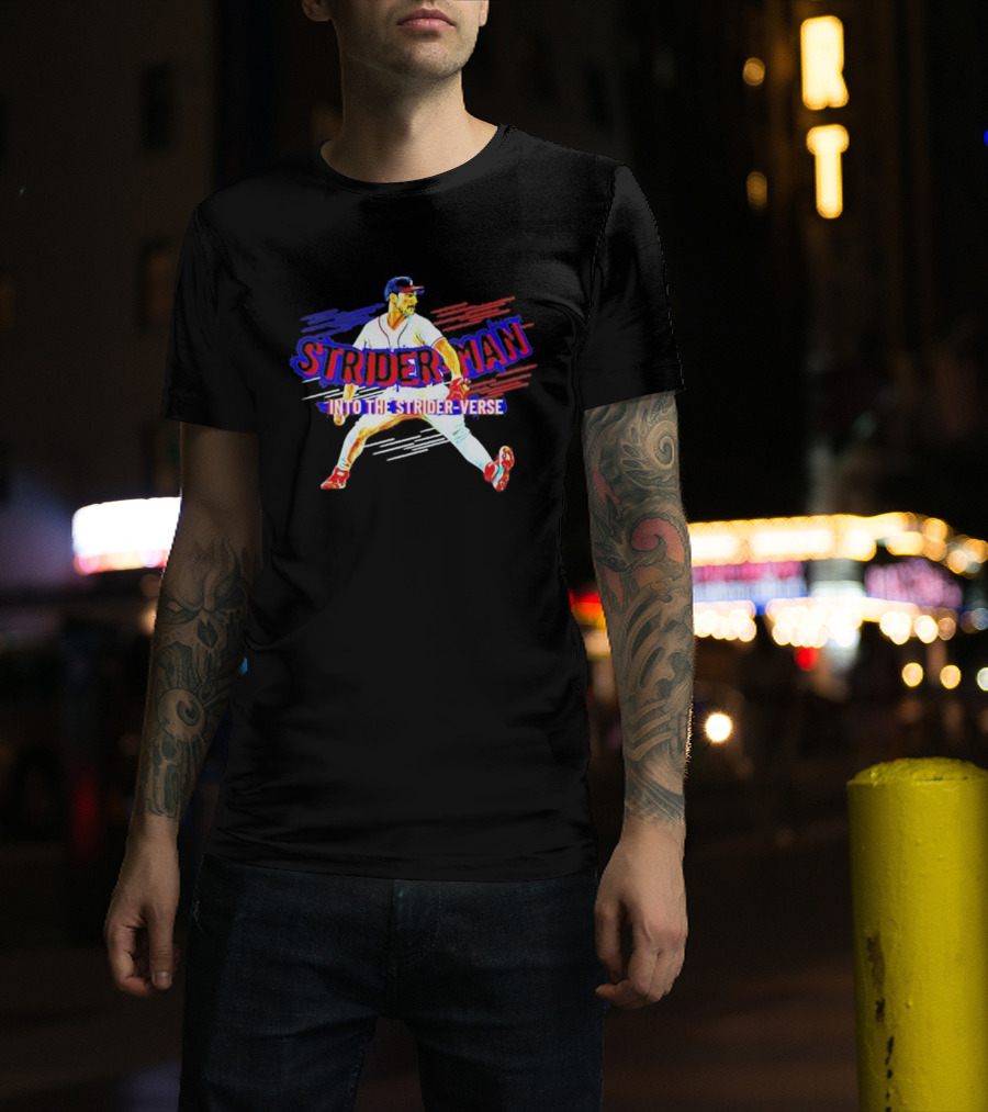 Atlanta Braves Strider Man Into The Strider Verse T-Shirt