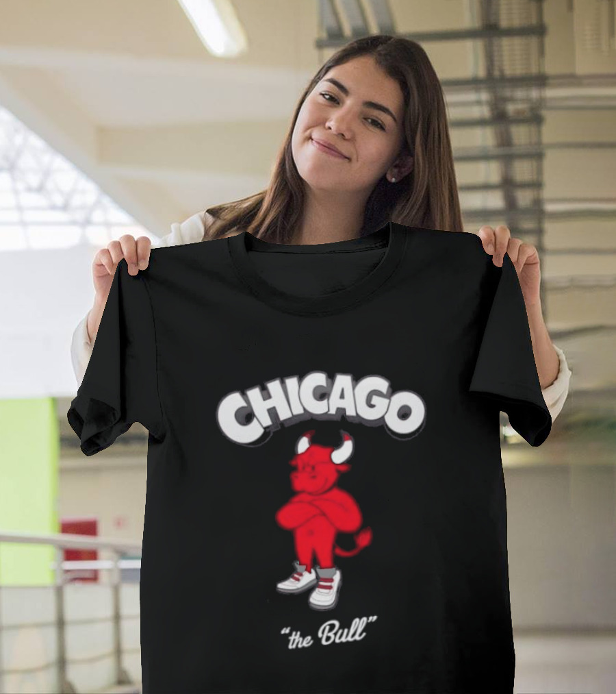Chicago Bulls Toon Bull NBA Cartoon T-Shirt