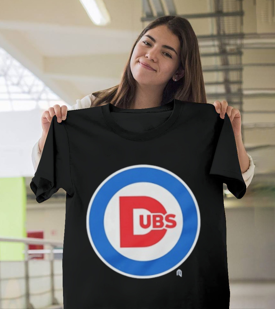 Chicago Dubs Cubs Logo Mashup Circle T-Shirt