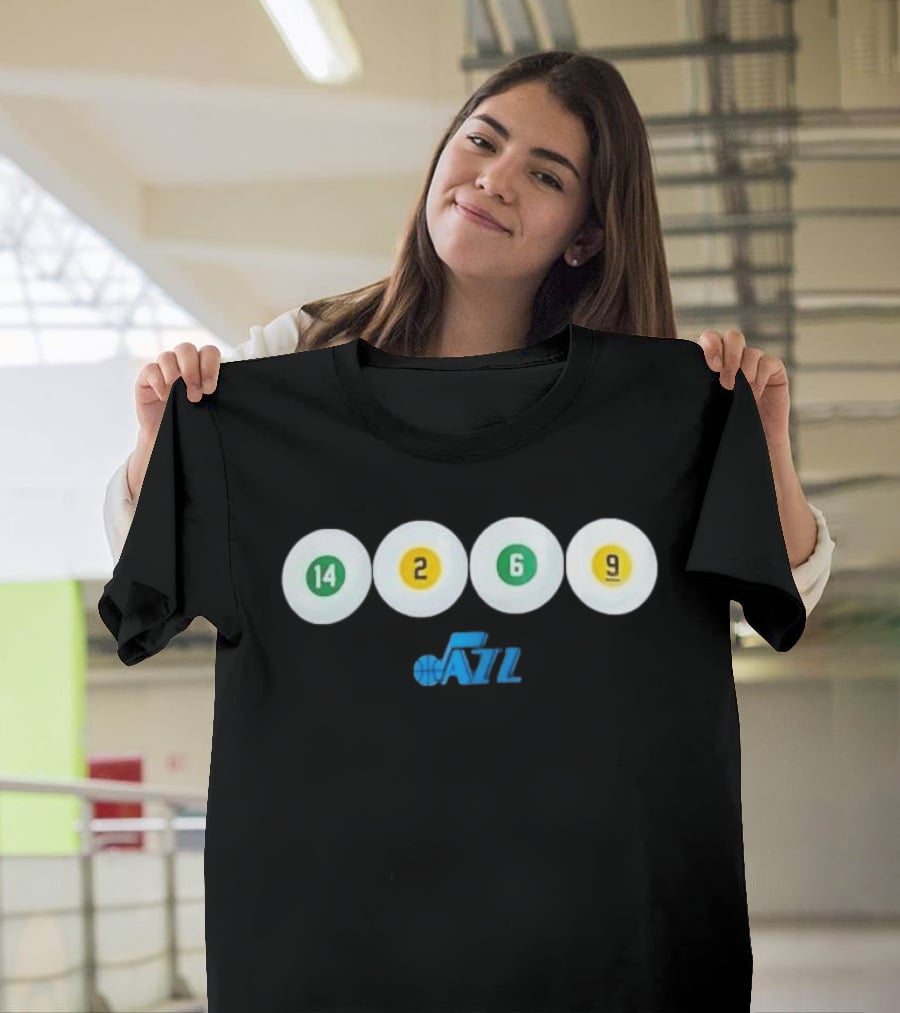 Utah Jazz 14 2 6 9 Basketball Team T-Shirt