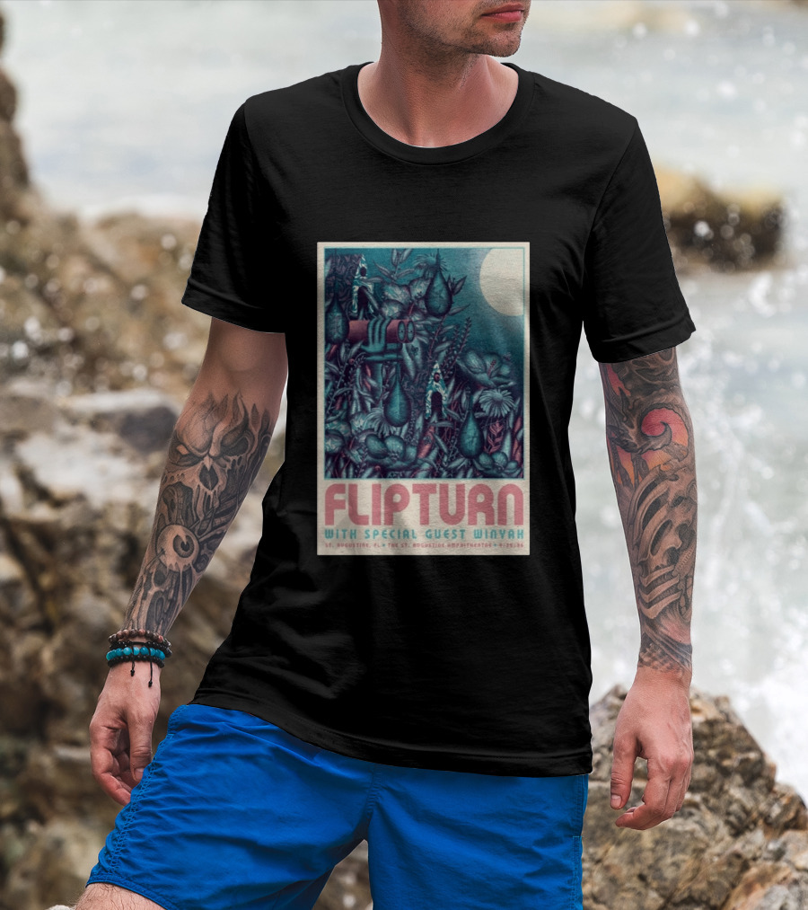 FLIPTURN With Special Guest Winyah St. Augustine Ampitheatre 9/25/26 T-Shirt