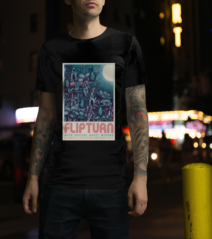 FLIPTURN With Special Guest Winyah St. Augustine Ampitheatre 9/25/26 T-Shirt