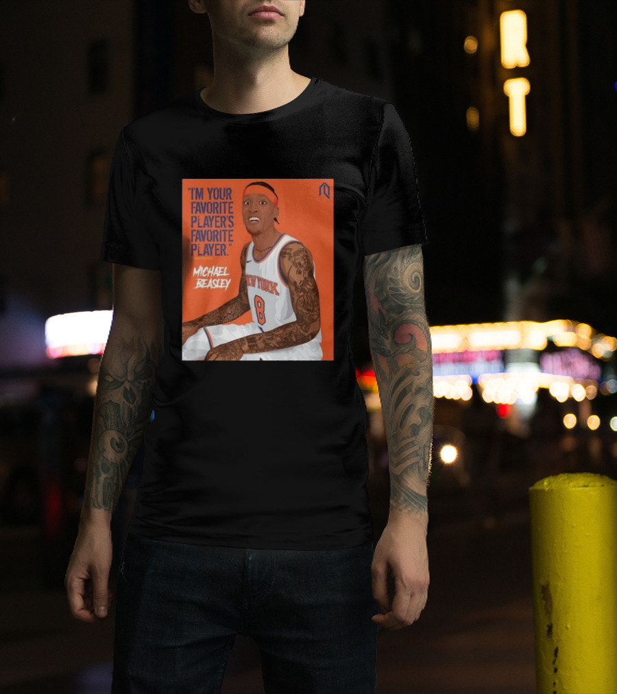 I'm Your Favorite Player's Favorite Player Michael Beasley New York Basketball Number 8 Tattoos Iconic Orange T-Shirt