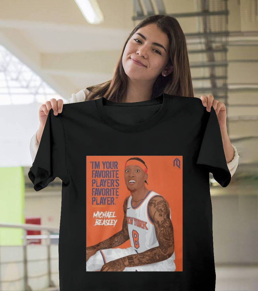 I'm Your Favorite Player's Favorite Player Michael Beasley New York Basketball Number 8 Tattoos Iconic Orange T-Shirt