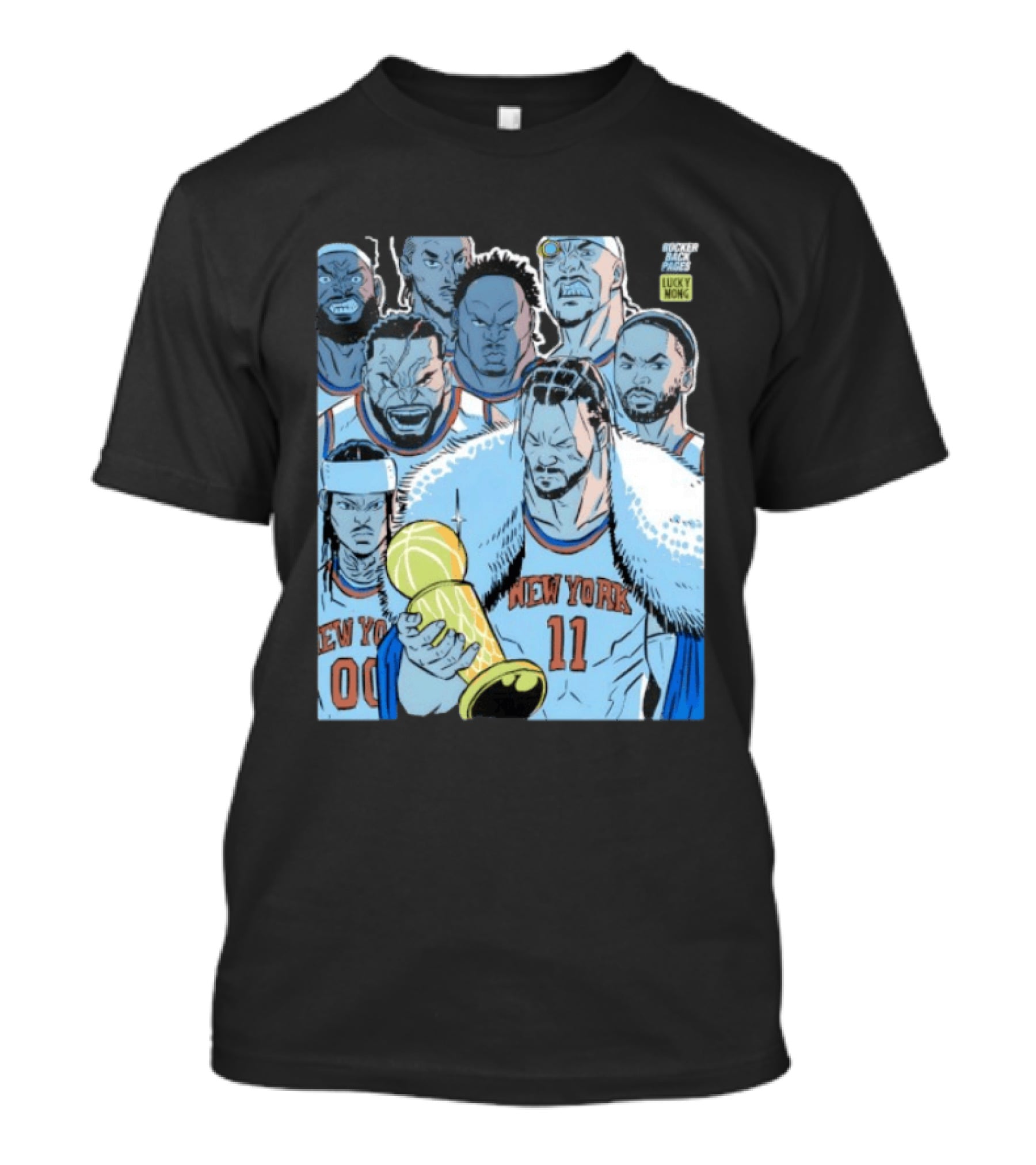 Jalen Brunson New York Knicks Invincible NBA Champions Cartoon T-Shirt