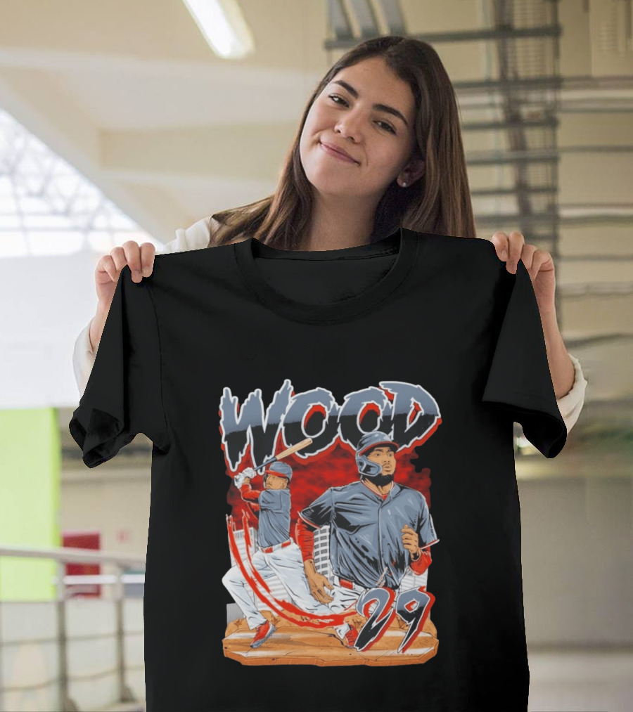 Wood 29 Baseball Euphoria Debut Action Scene T-Shirt