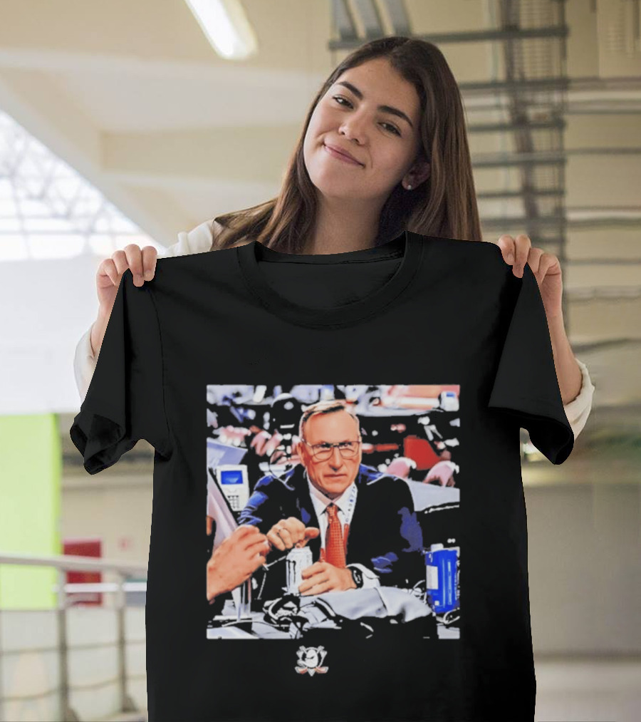 Pat Verbeek Anaheim Ducks General Manager Team Meeting Photo T-Shirt