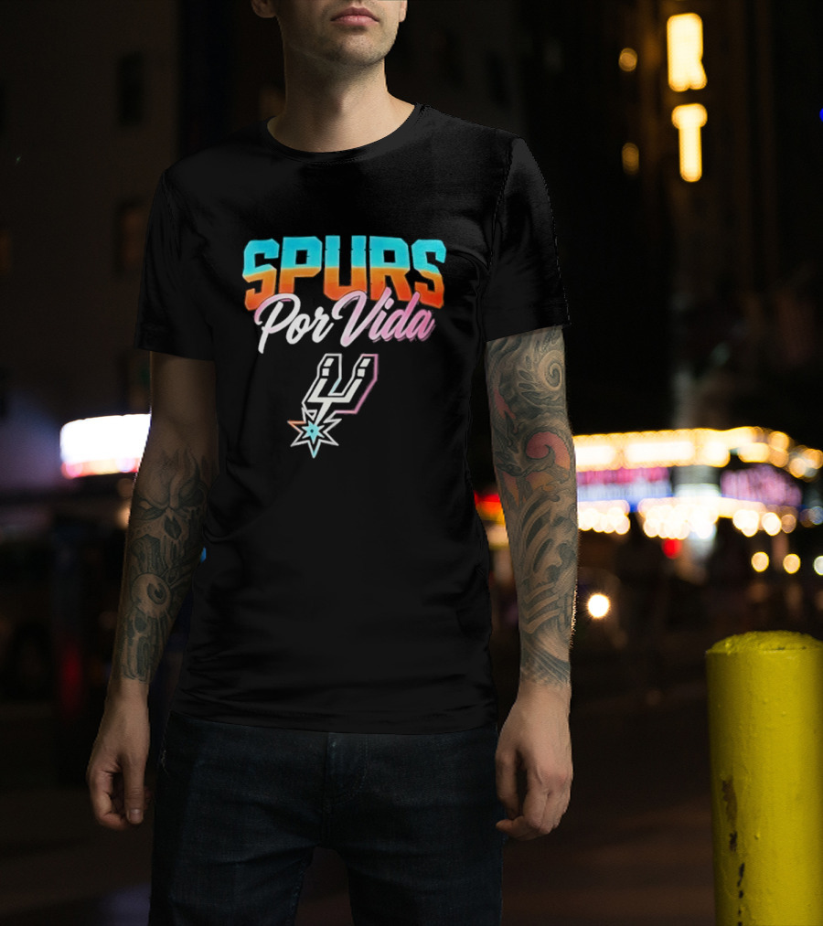 Spurs Por Vida San Antonio Vintage NBA Team Basketball T-Shirt