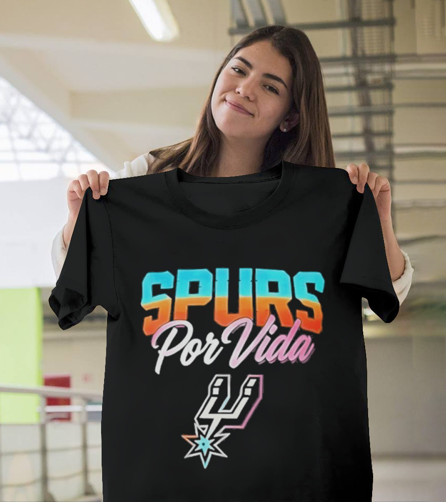 Spurs Por Vida San Antonio Vintage NBA Team Basketball T-Shirt