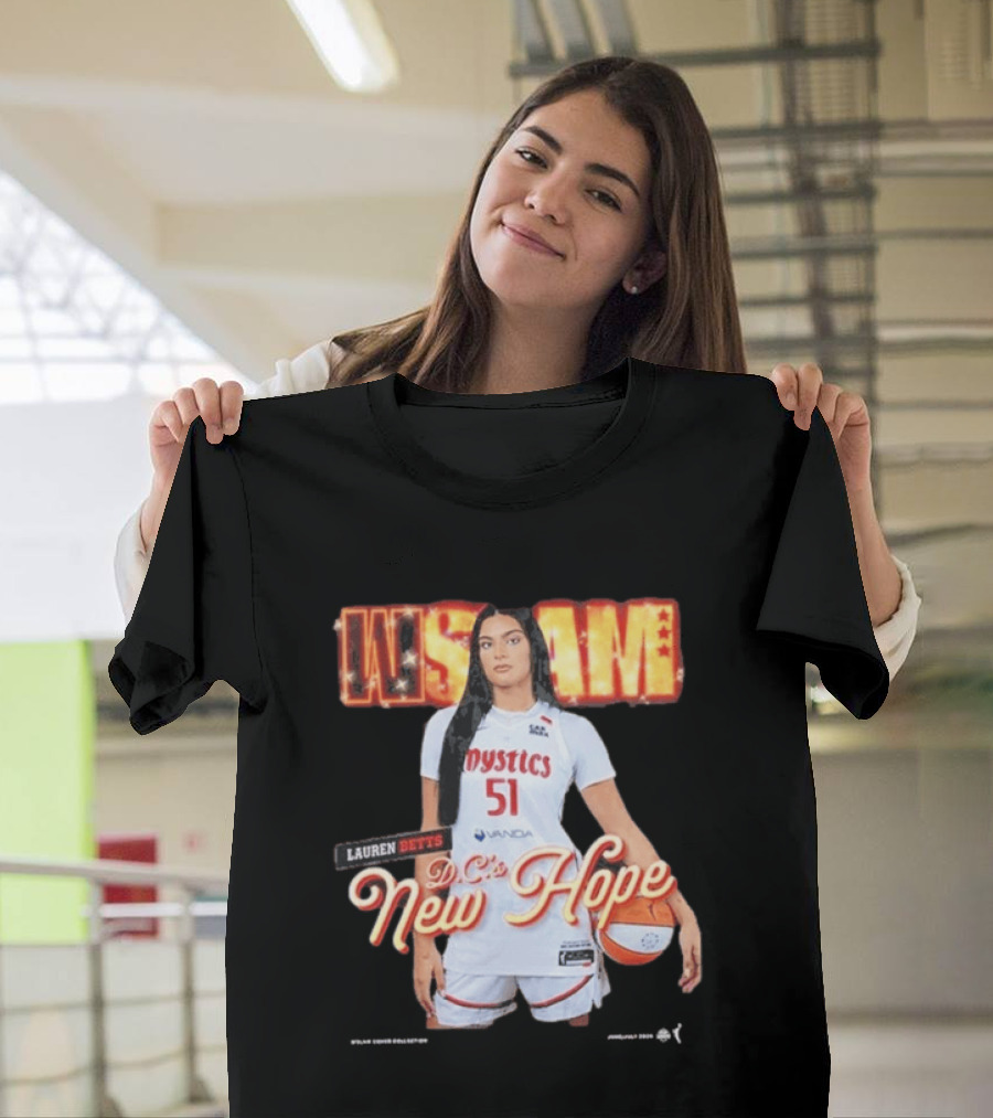 SLAM 262 Washington Mystics Lauren Betts DC's New Hope T-Shirt