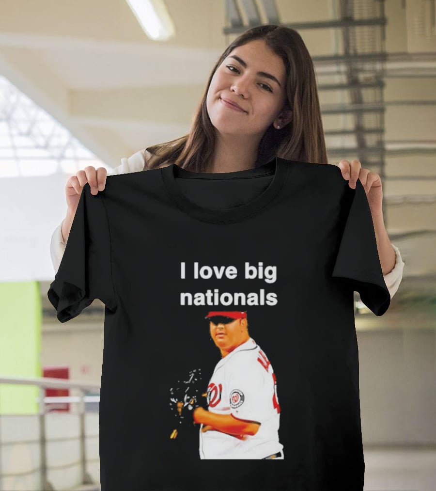 Todd Coffey Washington Nationals I Love Big Nationals White Jersey T-Shirt