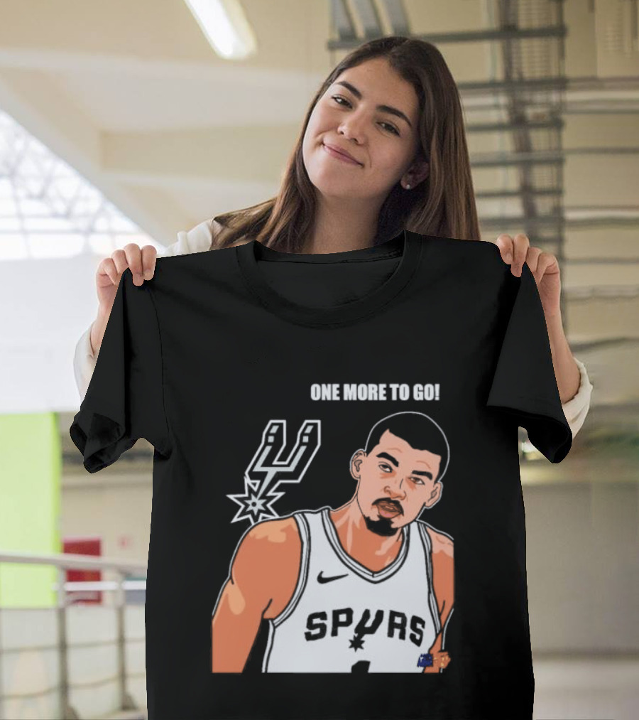 Victor Wembanyama San Antonio Spurs One More To Go T-Shirt