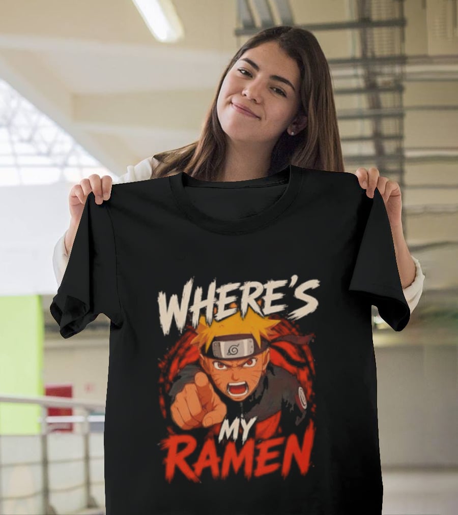 Where's My Ramen Naruto T-Shirt
