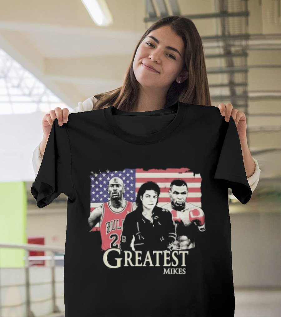 Greatest Mikes Jordan Jackson Tyson American Flag 2026 T-Shirt