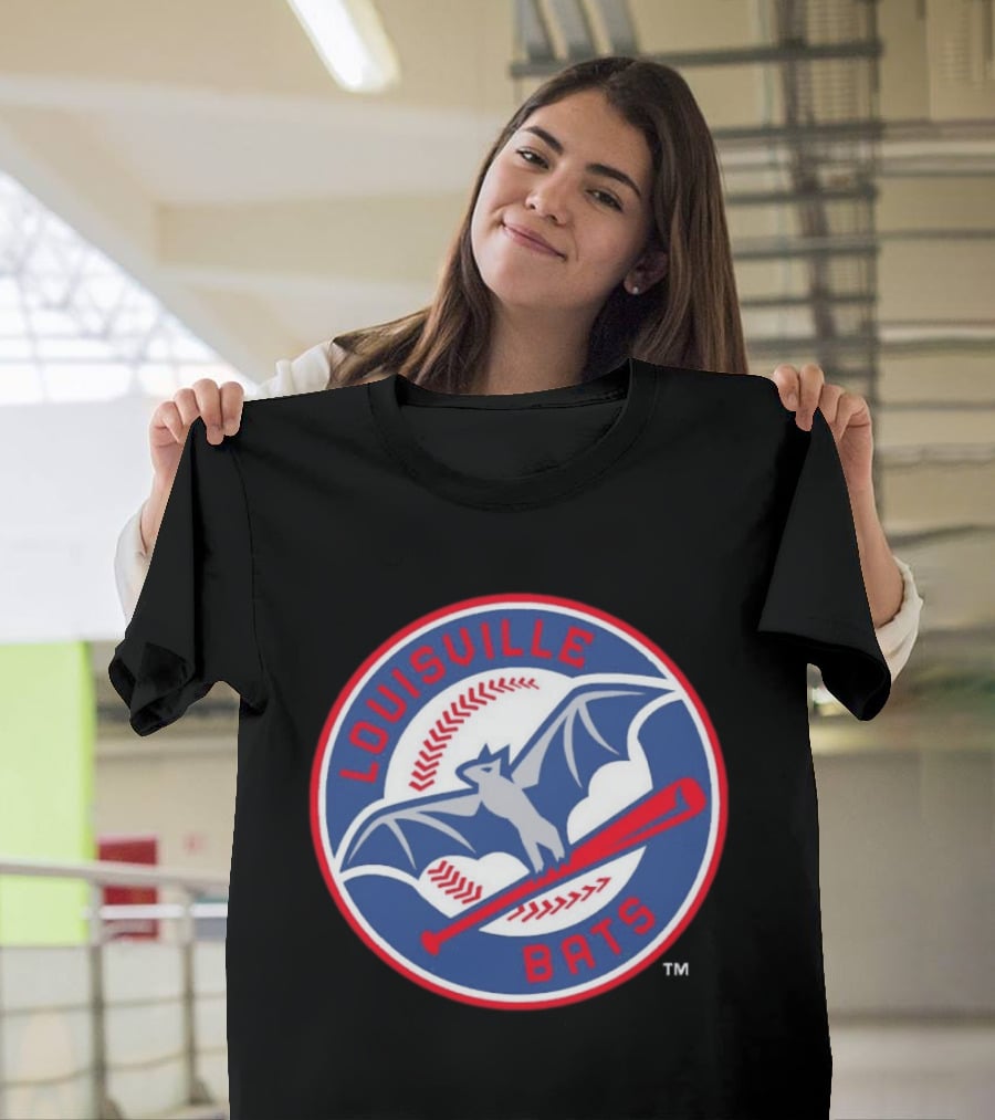 Louisville Bats MiLB Baseball Bat And Flying Bat T-Shirt