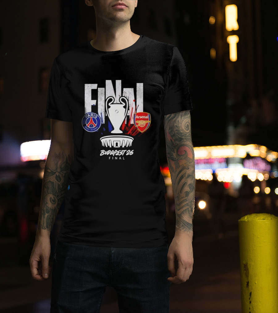 Paris Saint Germain Arsenal Final 2026 Budapest UCL T-Shirt