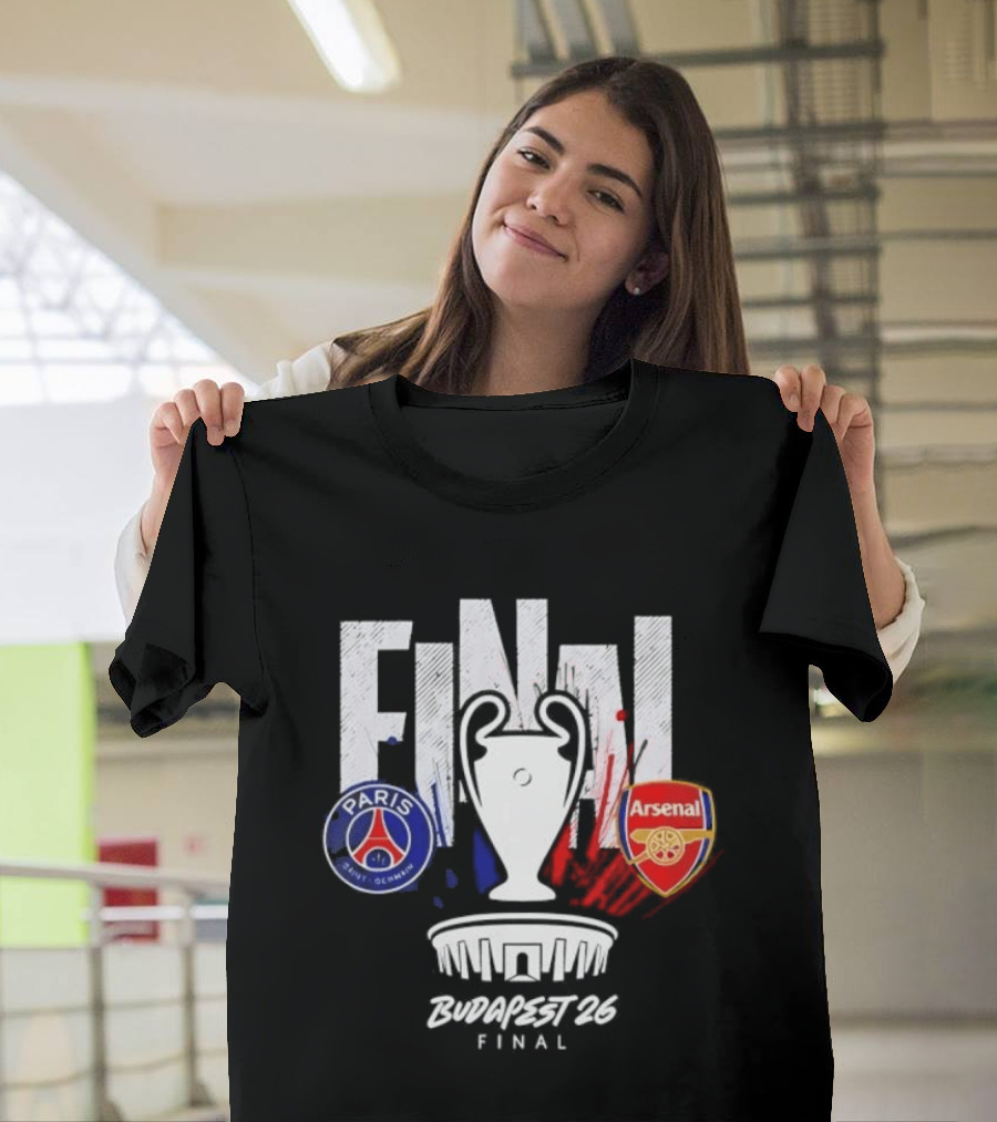 Paris Saint Germain Arsenal Final 2026 Budapest UCL T-Shirt
