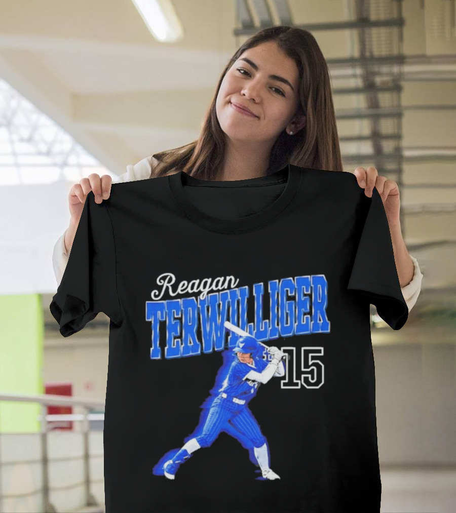 Reagan Terwilliger 15 Buffalo Bulls Softball Player Swing T-Shirt