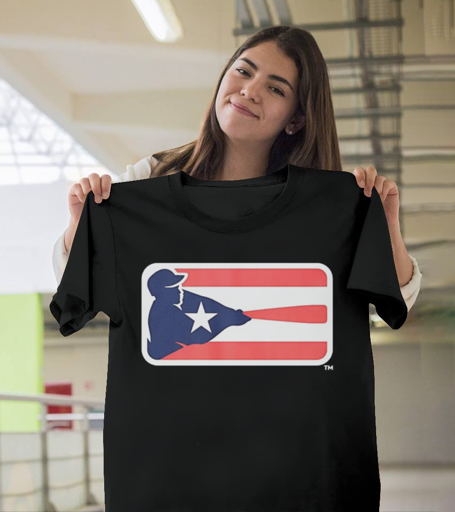 Liga De Béisbol Profesional Roberto Clemente MLB Puerto Rico Flag Baseball Player Star T-Shirt