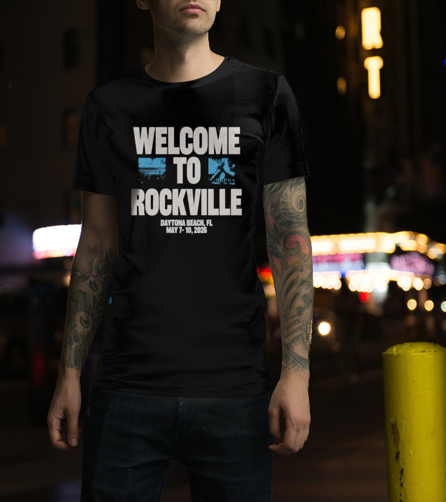 Welcome To Rockville Daytona Beach FL May 7 10 2026 T-Shirt