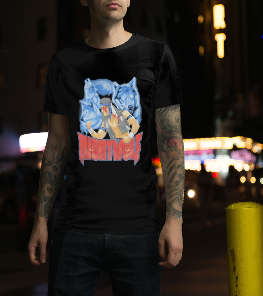 Nightwolf Mortal Kombat Klassic Ultimate MK3 Wolves Moonfighter T-Shirt