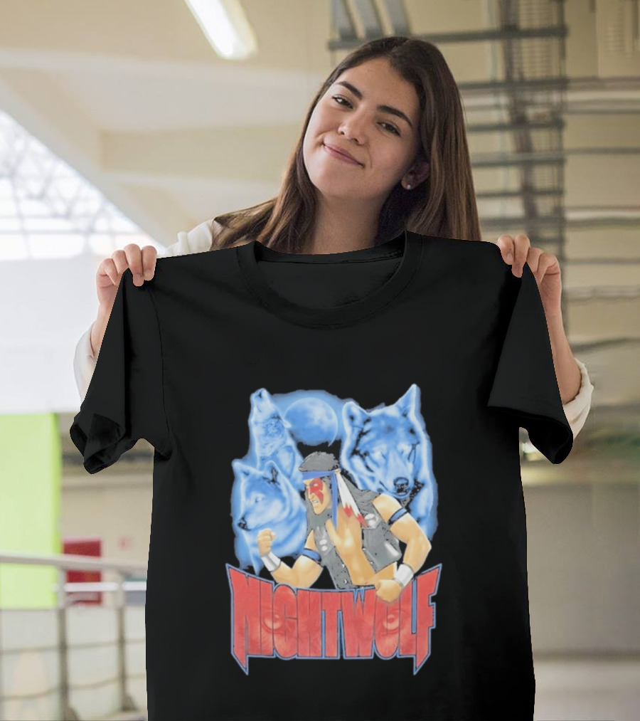 Nightwolf Mortal Kombat Klassic Ultimate MK3 Wolves Moonfighter T-Shirt