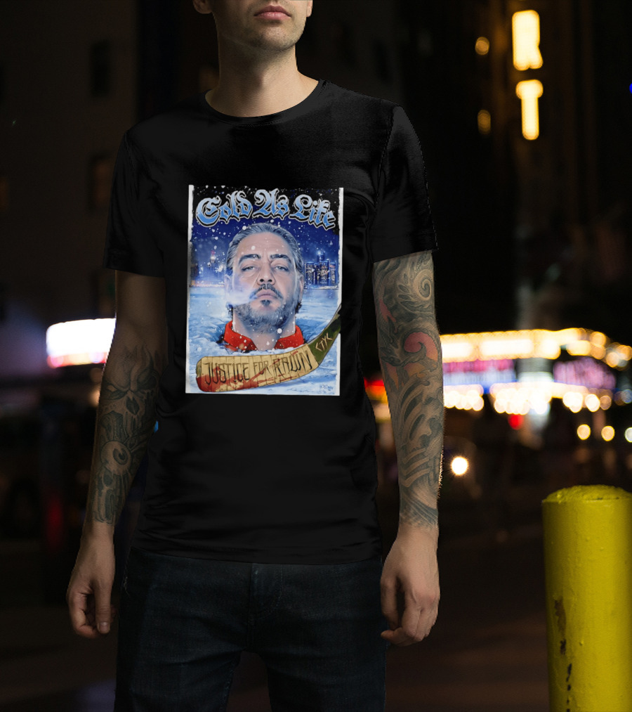 Justice For Pawn Cold As Life Cityscape Hockey Stick T-Shirt