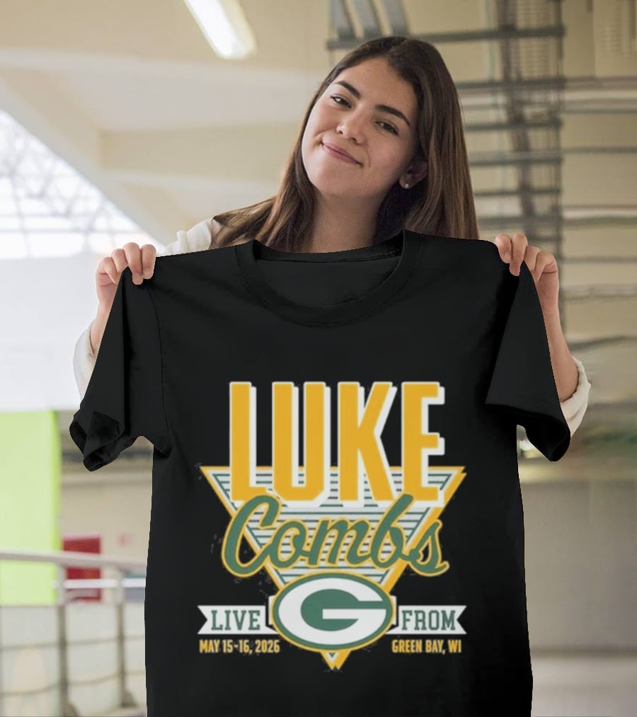 Luke Combs Live May 15 16 2026 Green Bay Wisconsin Packers T-Shirt