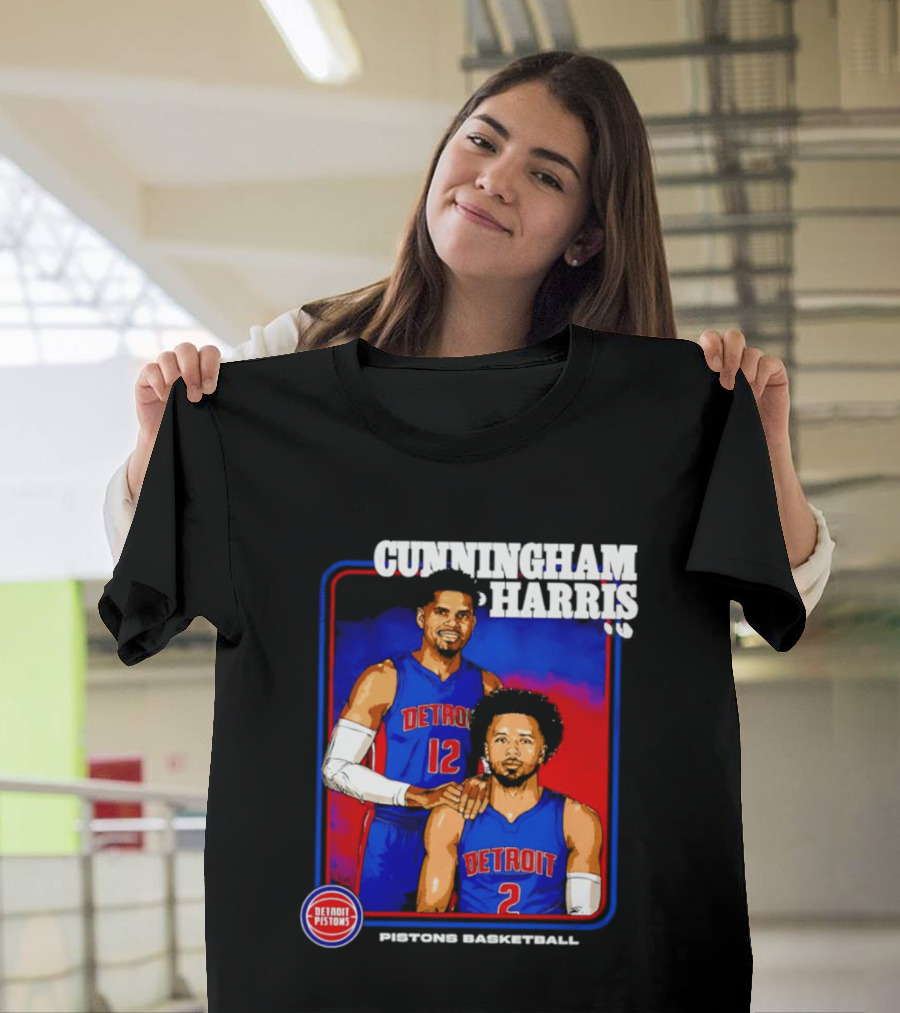 Cunningham Harris Detroit Pistons Basketball 2026 T-Shirt