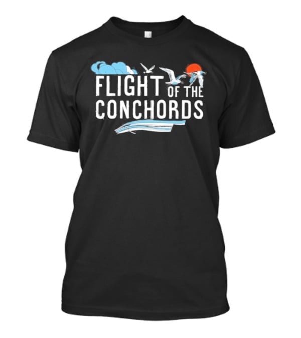 Flight Of The Conchords Tour Los Angeles CA May 9 10 2026 Seagulls Clouds Sun T-Shirt