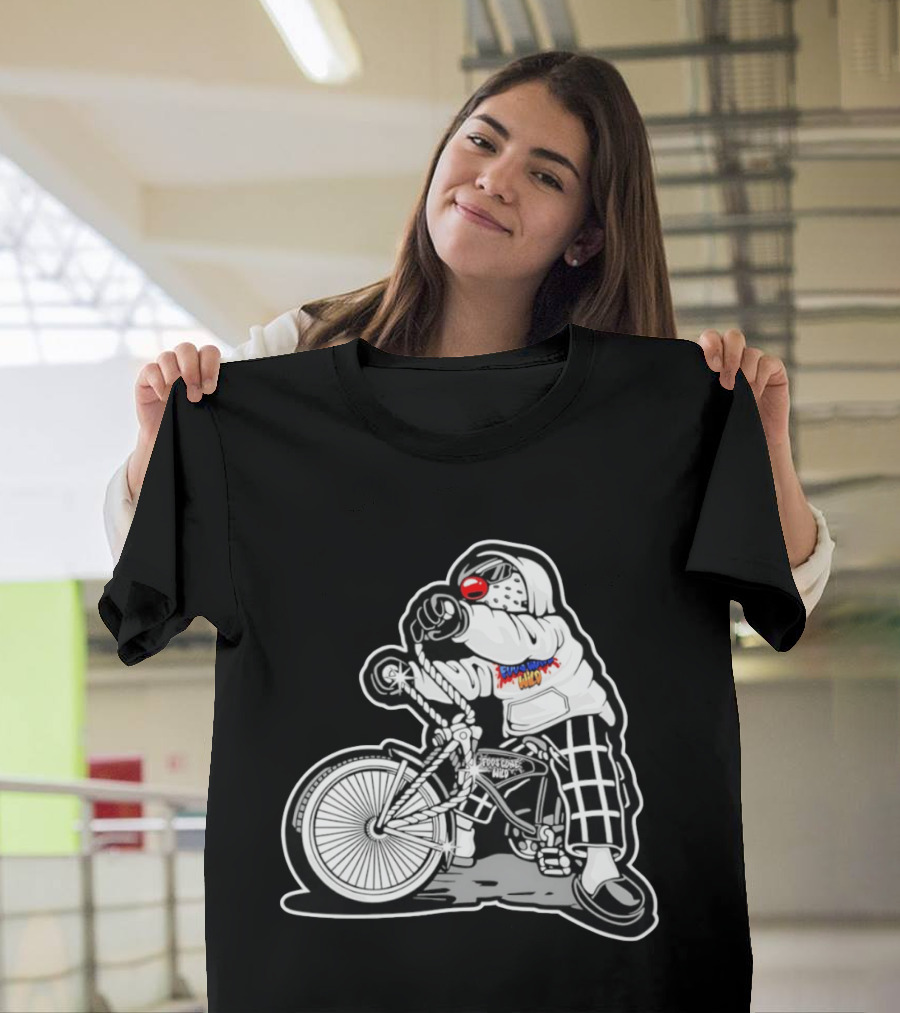 Foos Gone Wild Lowrider Bike Masked T-Shirt
