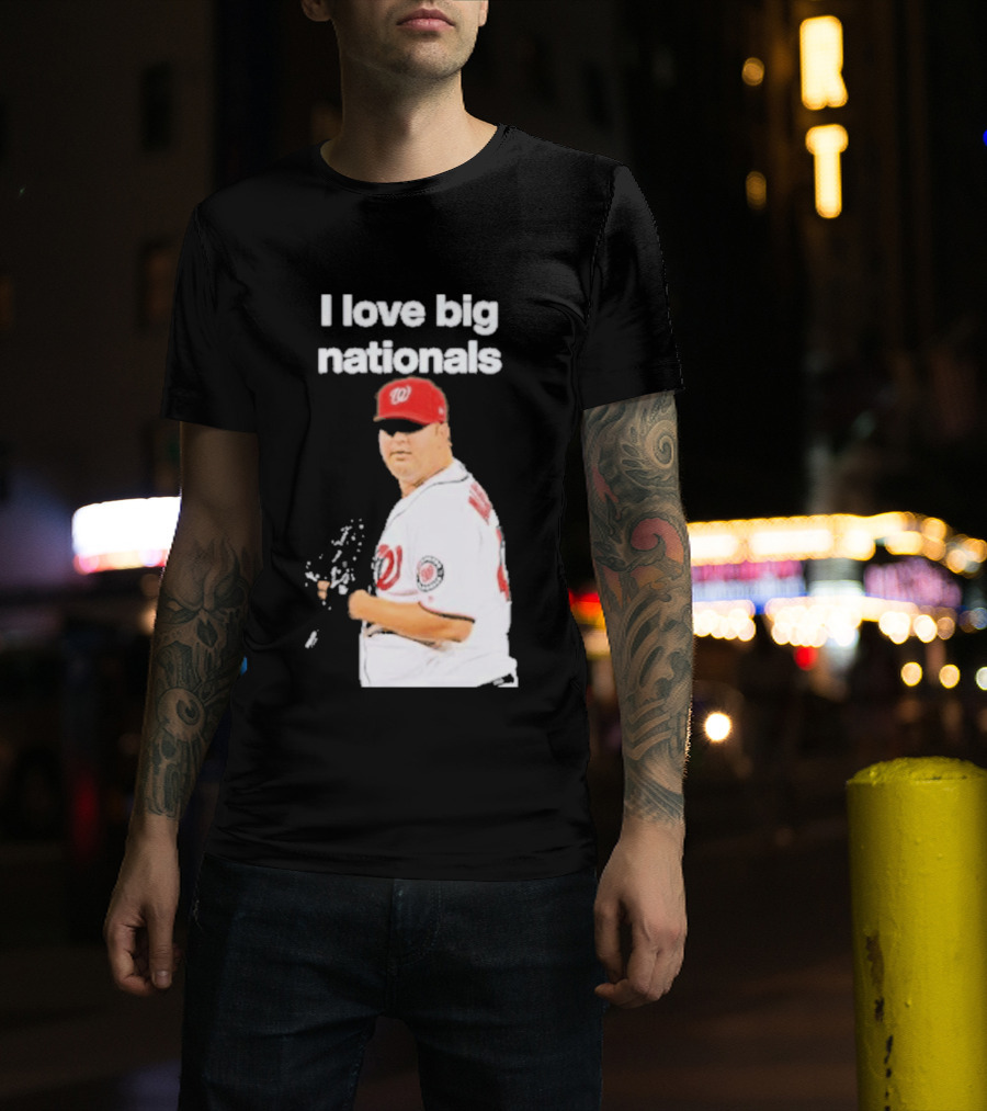 I Love Big Nationals Baseball Matt Albers T-Shirt