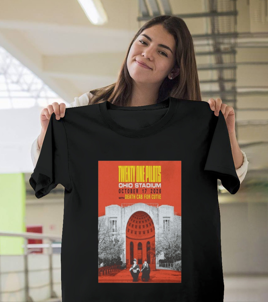 Twenty One Pilots Ohio Stadium October 17 2026 With Death Cab For Cutie T-Shirt