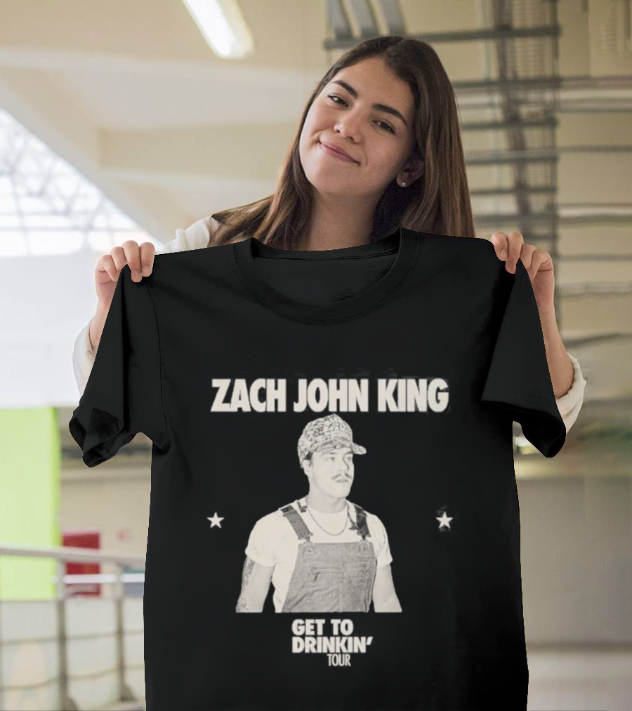 Zach John King 2026 North America Tour Get To Drinkin' Schedule T-Shirt