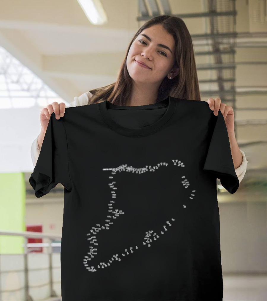 Staten Island Connect The Dots Outline Puzzle T-Shirt