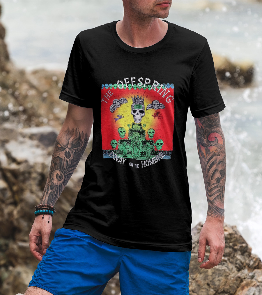 The Offspring Ixnay On The Hombre Skeleton Skulls Crown T-Shirt