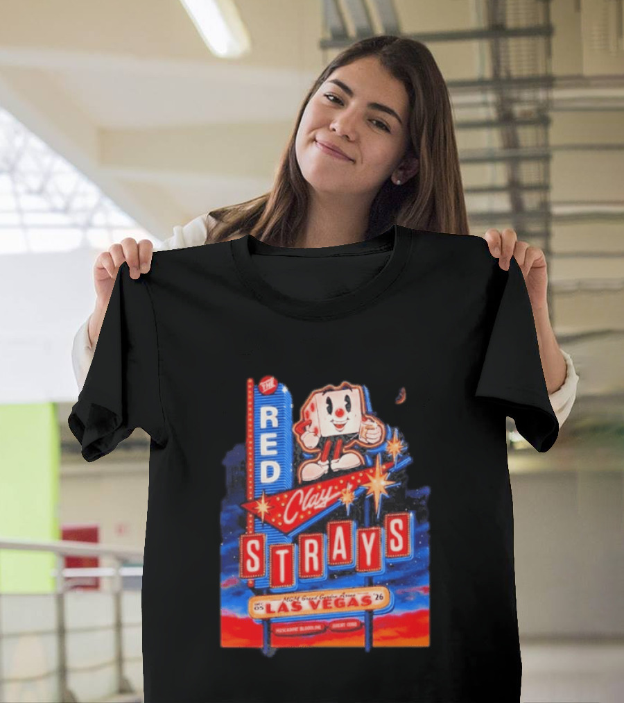 The Red Clay Strays MGM Grand Garden Arena Las Vegas December 5 2026 Neon Vintage Sign T-Shirt