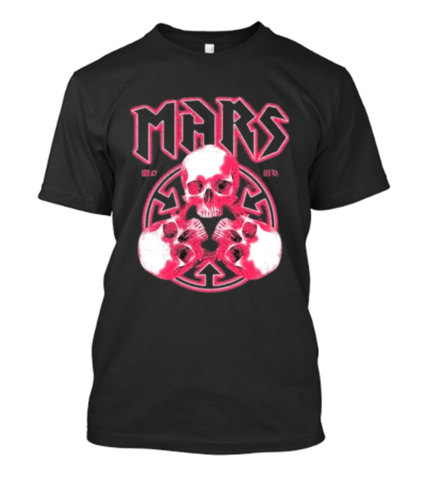 Thirty Seconds To Mars 2027 European Tour Red Skulls MARS T-Shirt