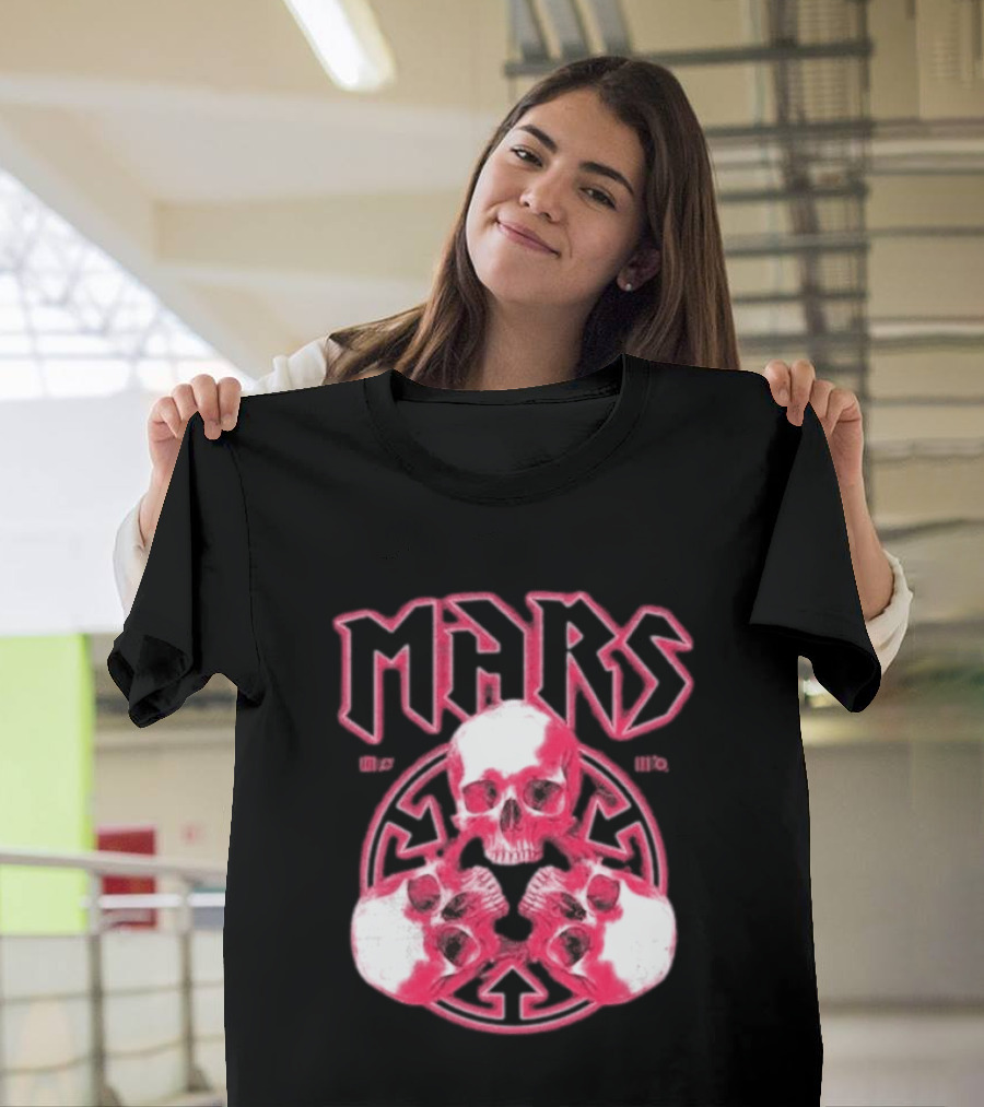 Thirty Seconds To Mars 2027 European Tour Red Skulls MARS T-Shirt