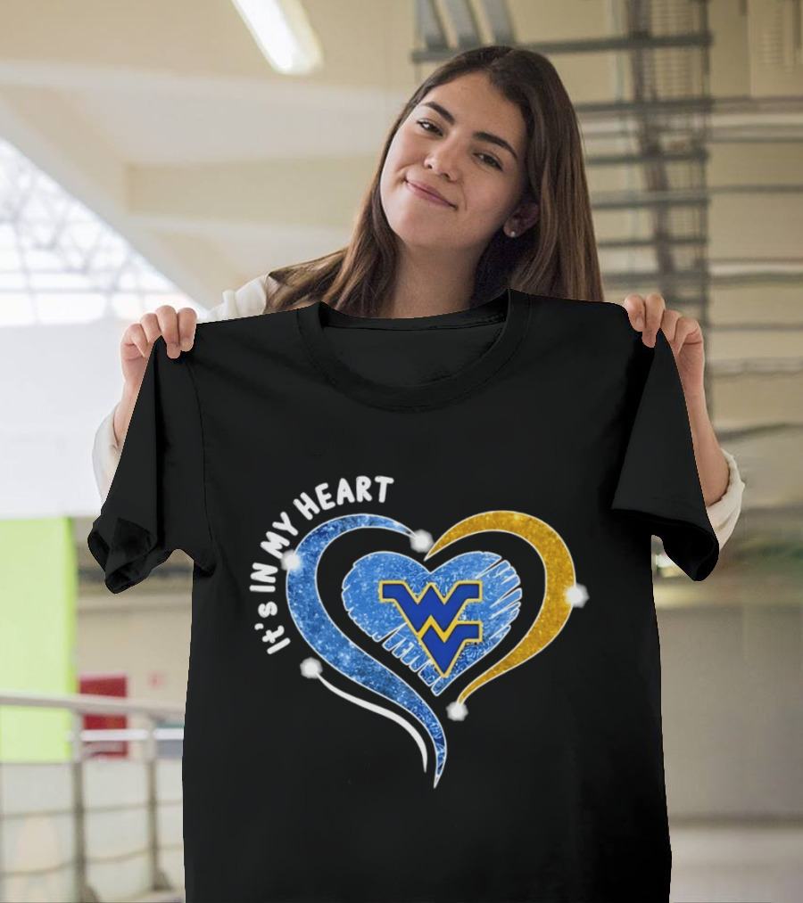 West Virginia Mountaineers WVU It's In My Heart Football 2026 T-Shirt