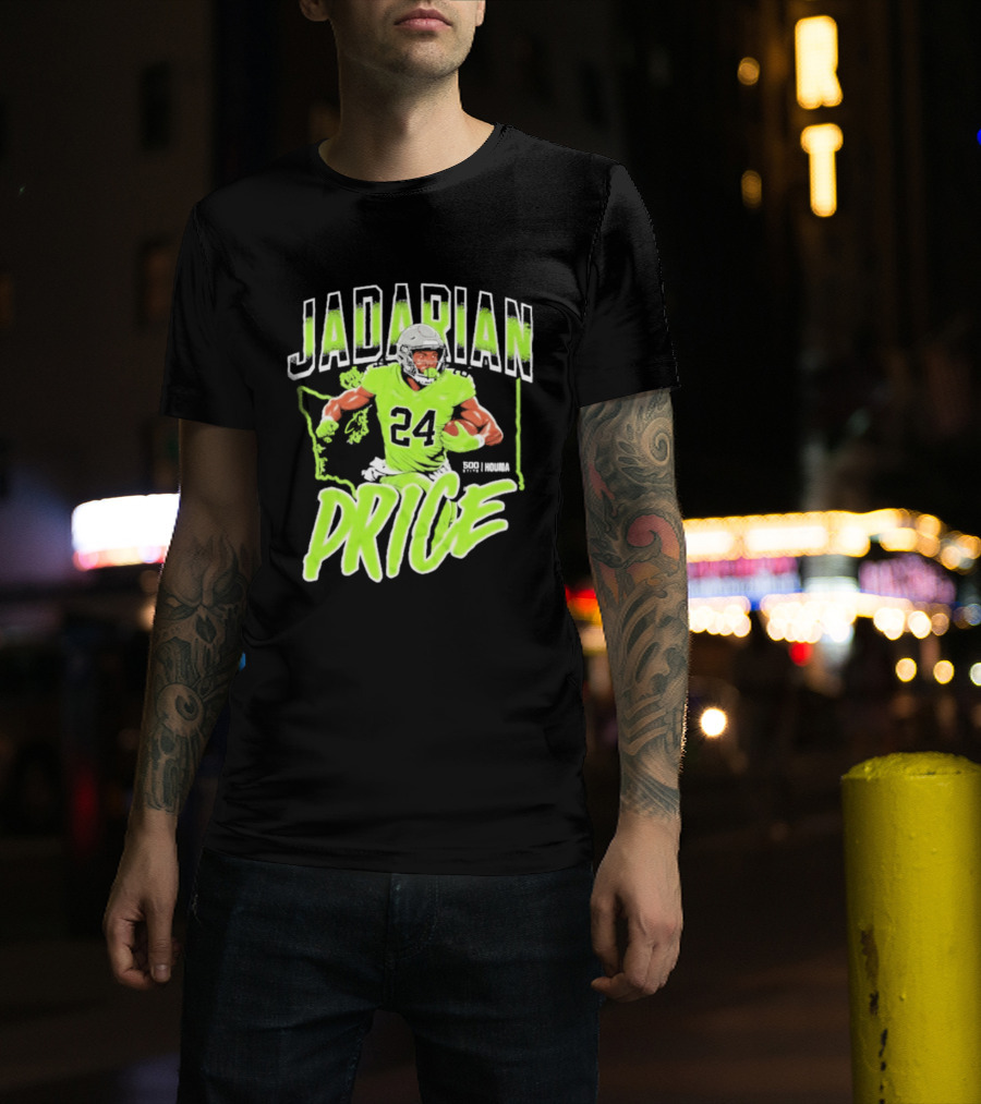 Jadarian Price 24 Seattle Football Running Back T-Shirt