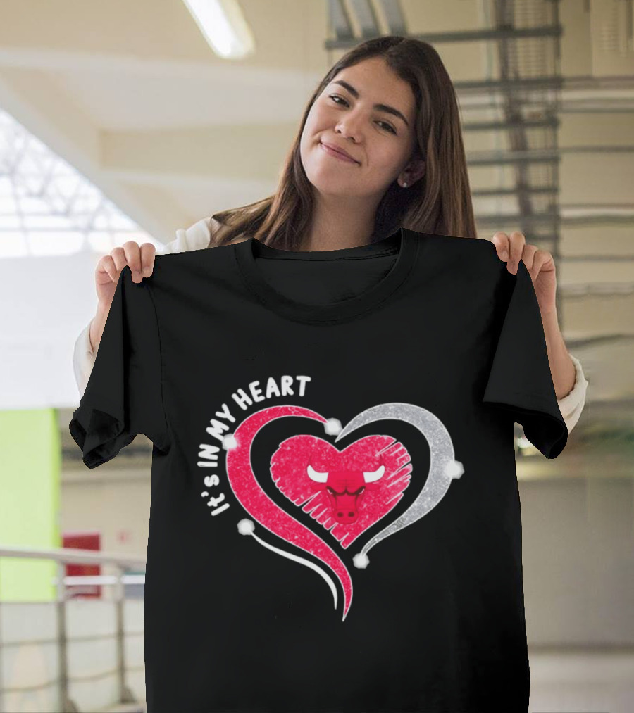 Chicago Bulls It's In My Heart Basketball NBA 2026 T-Shirt