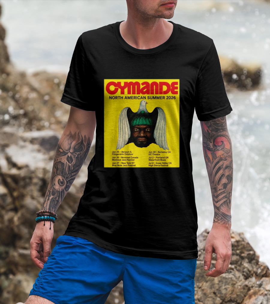Cymande North American Summer 2026 Tour Dates And Locations T-Shirt