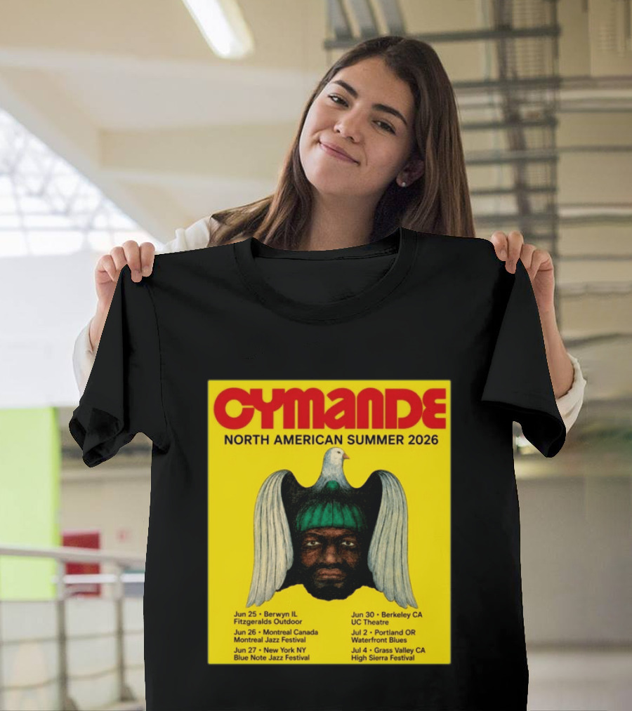 Cymande North American Summer 2026 Tour Dates And Locations T-Shirt