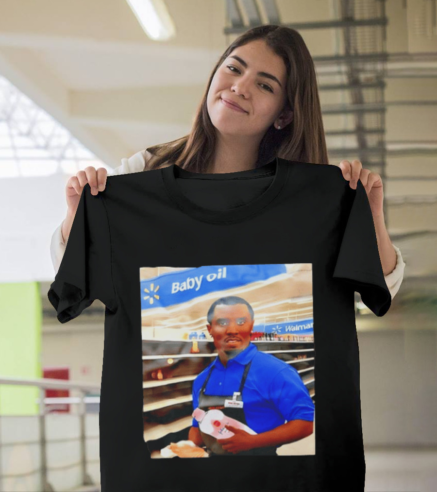 Walmart Baby Oil Diddy Employee Aisle T-Shirt