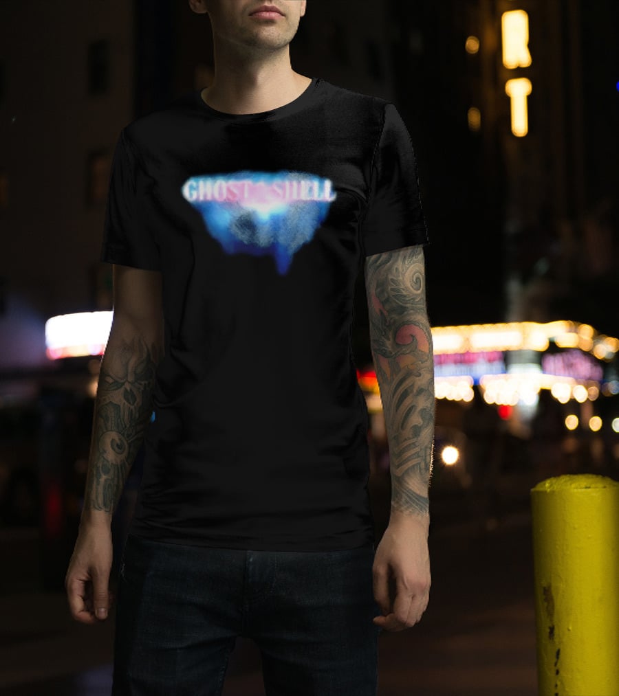 Ghost In The Shell Blue Illusion Polka Dot T-Shirt